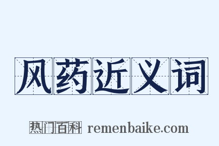 风药近义词是什么意思的图片